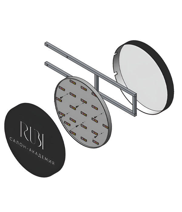 Особенности вывески на панель-кронштейне