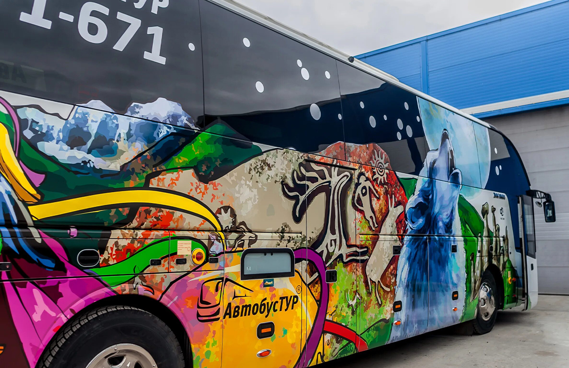 Оклейка транспорта (автобусная пленка)
