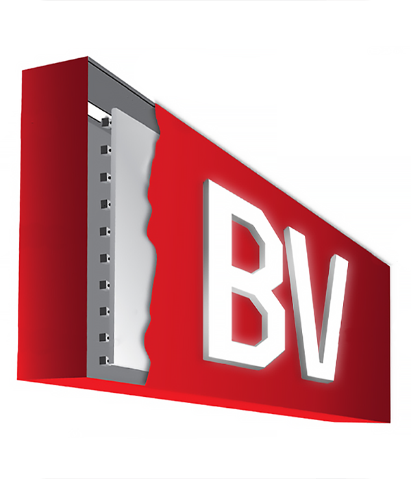 Изготовление световых коробов с инкрустацией